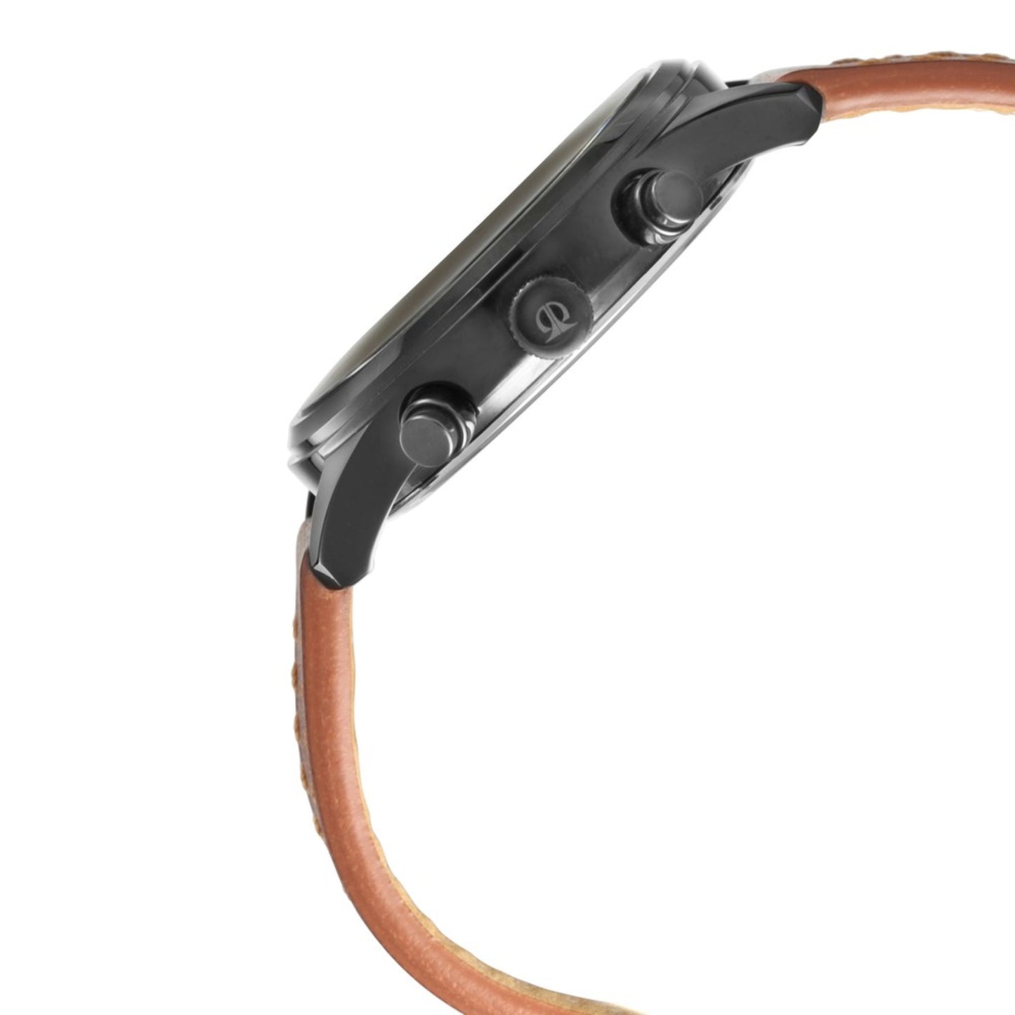 Workwear Watch with Black Dial & Brown Leather Strap (1805NL01)