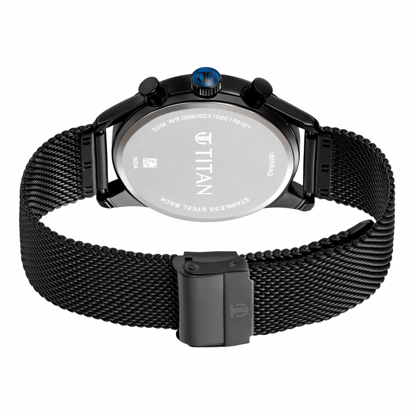 Elmnt Midnight Blue Dial Stainless Steel Strap Watch (1805NM03)