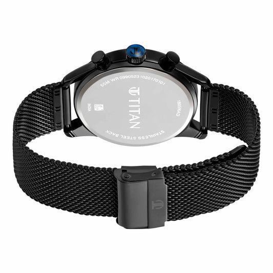 Elmnt Midnight Blue Dial Stainless Steel Strap Watch (1805NM03)