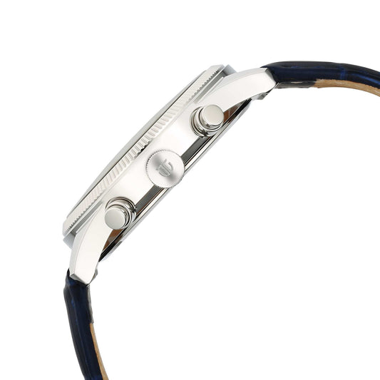 Titan Regalia Opulent Quartz Analog with Day and Date Blue Dial Blue Leather Strap Watch for Men