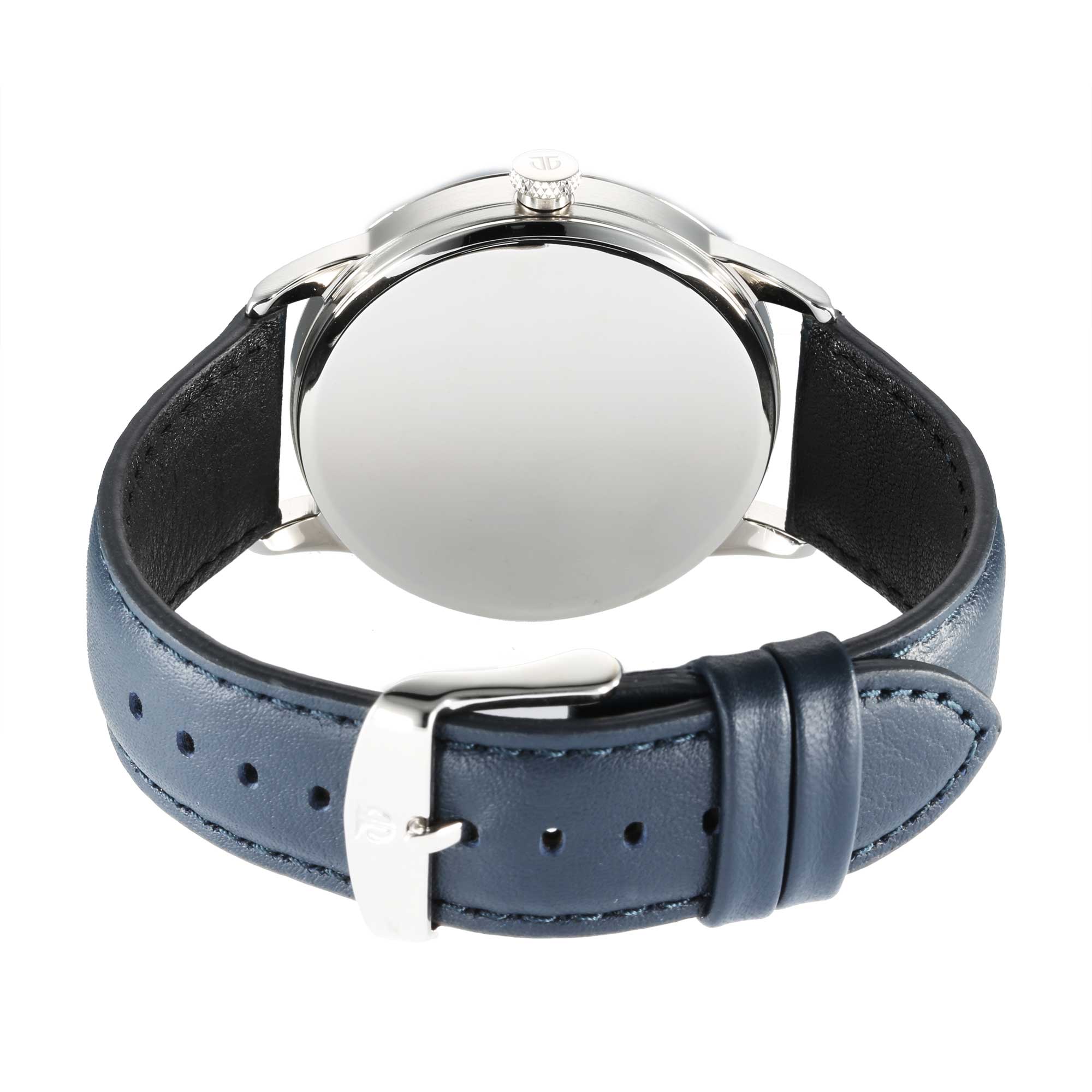 Titan Octane Quartz Analog with Date Blue Dial With Blue Leather Strap Watch For Men