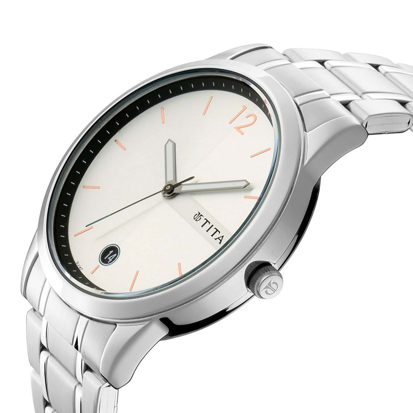 Workwear Watch with White Dial & Stainless Steel Strap (1806SM01)