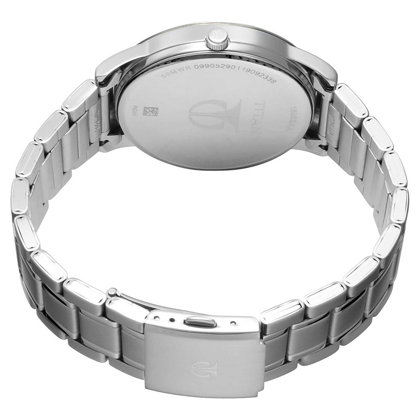 Workwear Watch with White Dial & Stainless Steel Strap (1806SM01)