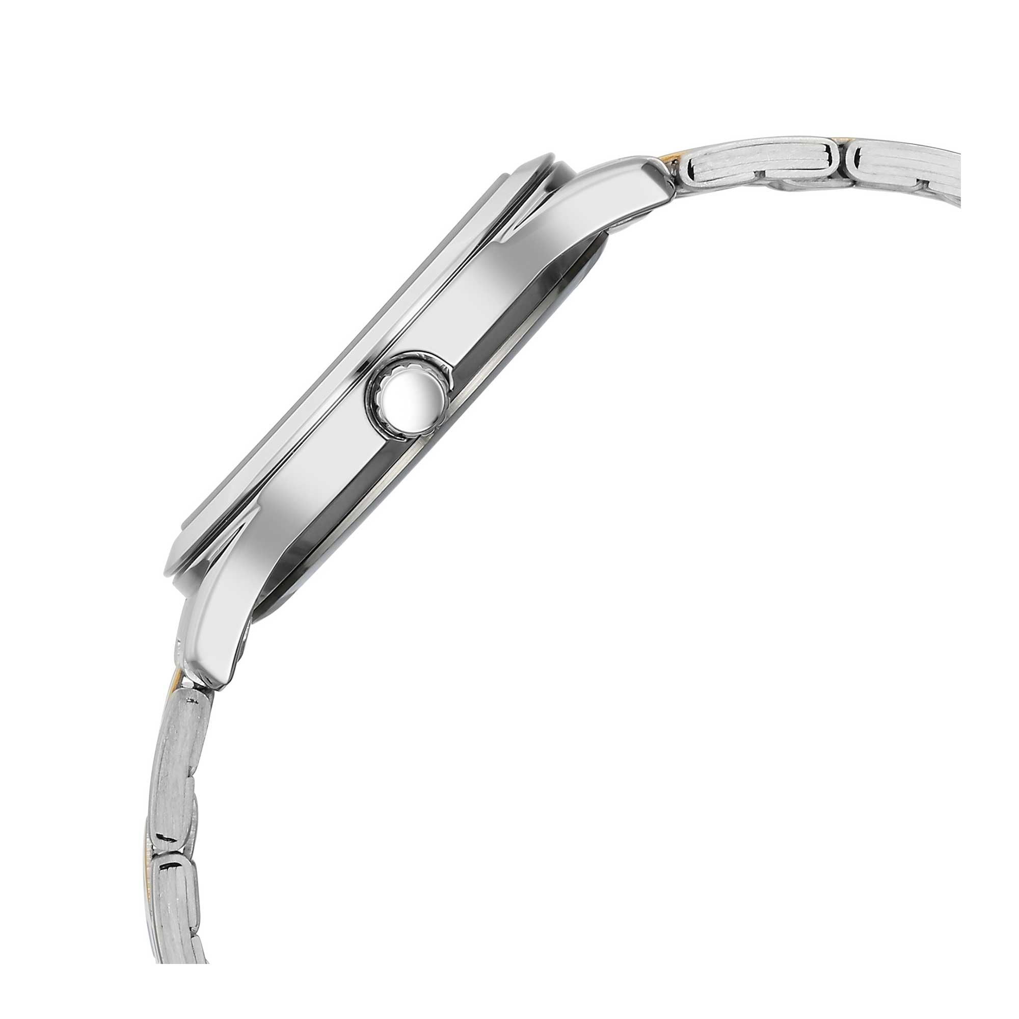 Titan Silver White Dial Alog Watch for Men