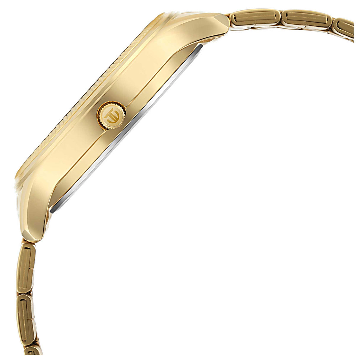 Black Dial Metal Strap Watch (1824YM01)