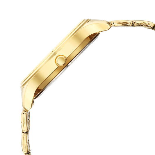 Titan Karishma Golden Dial Stainless Steel Strap Analog Watch For Men