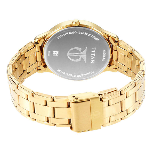 Karishma Radiance Champagne Dial Alog Watch for Men (1825YM03)