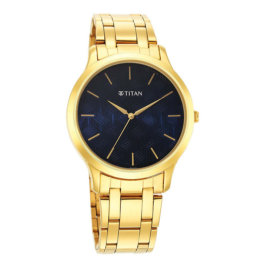 Karishma Radiance Blue Dial Alog Watch for Men (1825YM05)