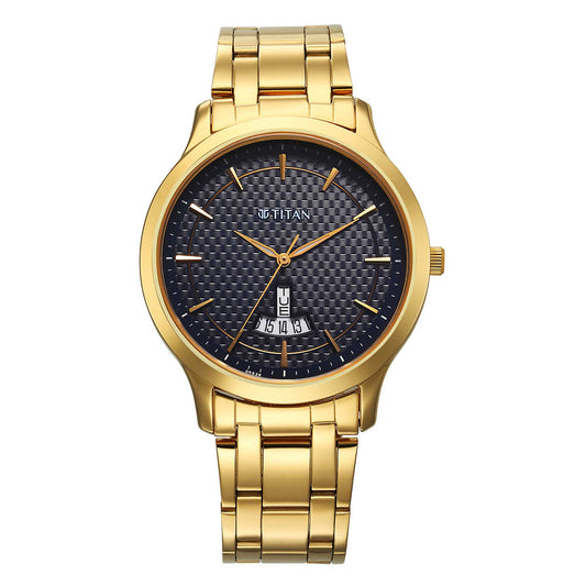 Titan Blue Dial Alog Watch for Men (1825YM13)