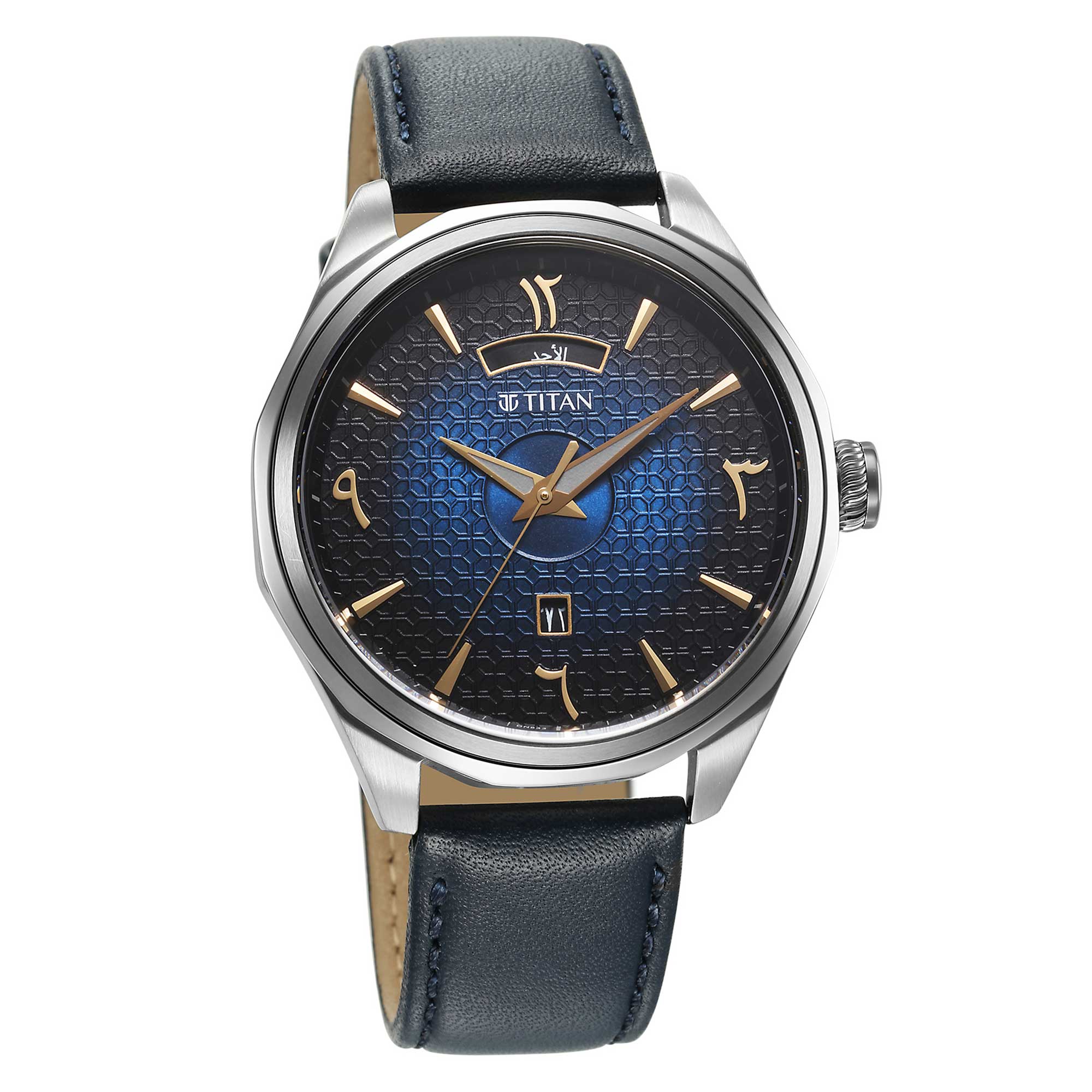 Titan Gents Brass Blue Strap watch (1829SL02)