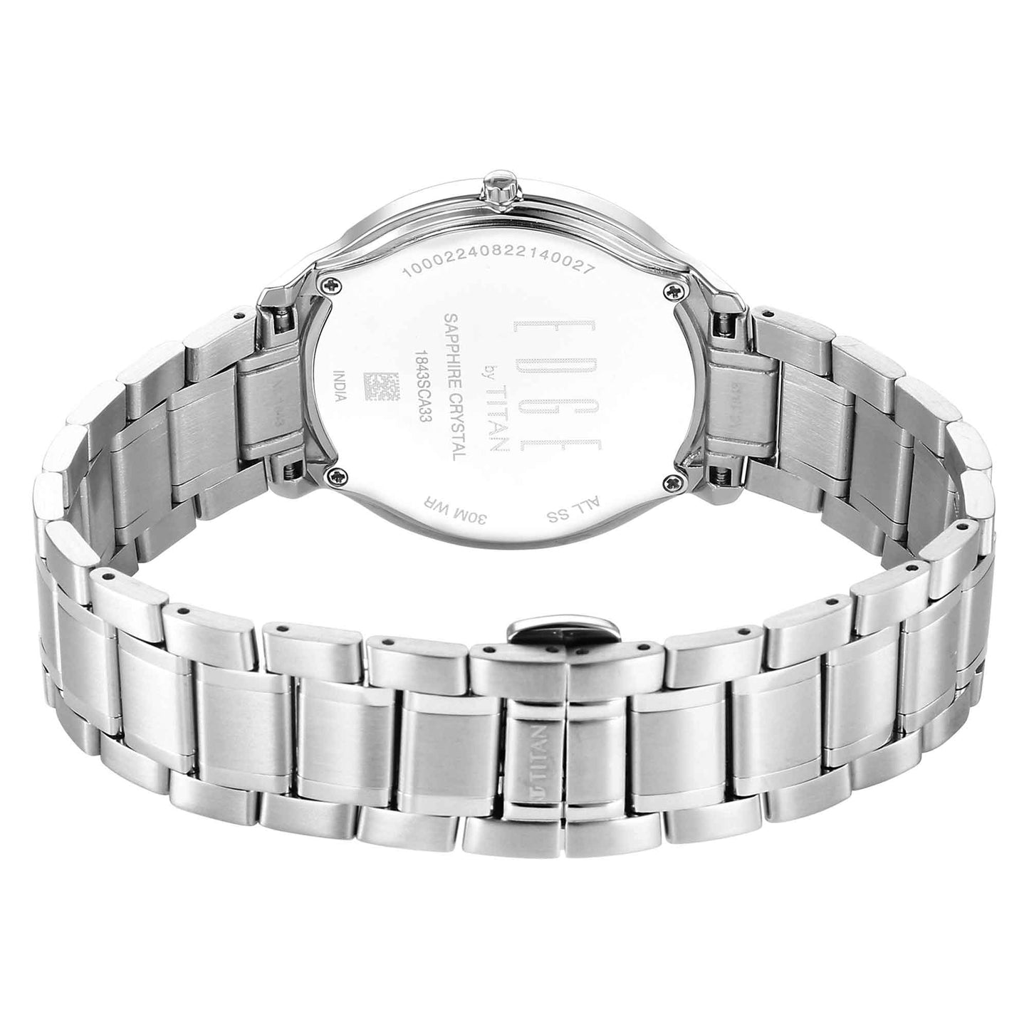 Edge Metal Silver Dial Stainless Steel Strap Watch for Men