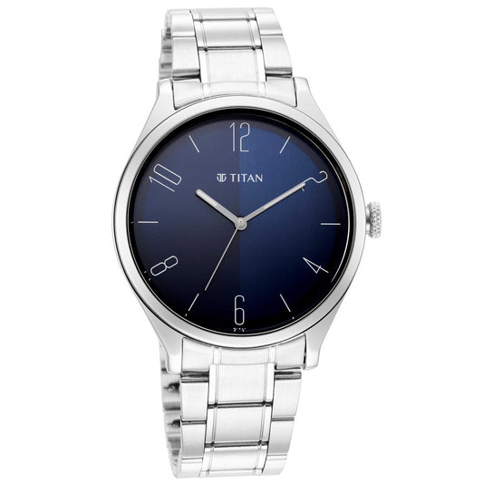 Workwear Blue Dial Stainless Steel Strap Watch (1865SM01)