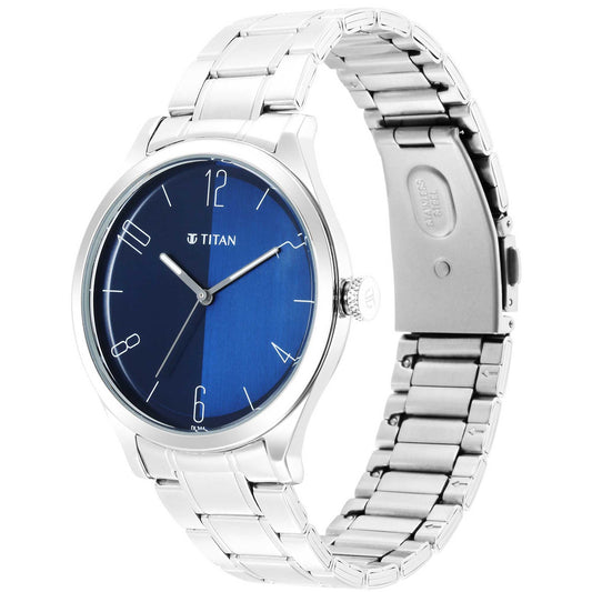 Workwear Blue Dial Stainless Steel Strap Watch (1865SM01)