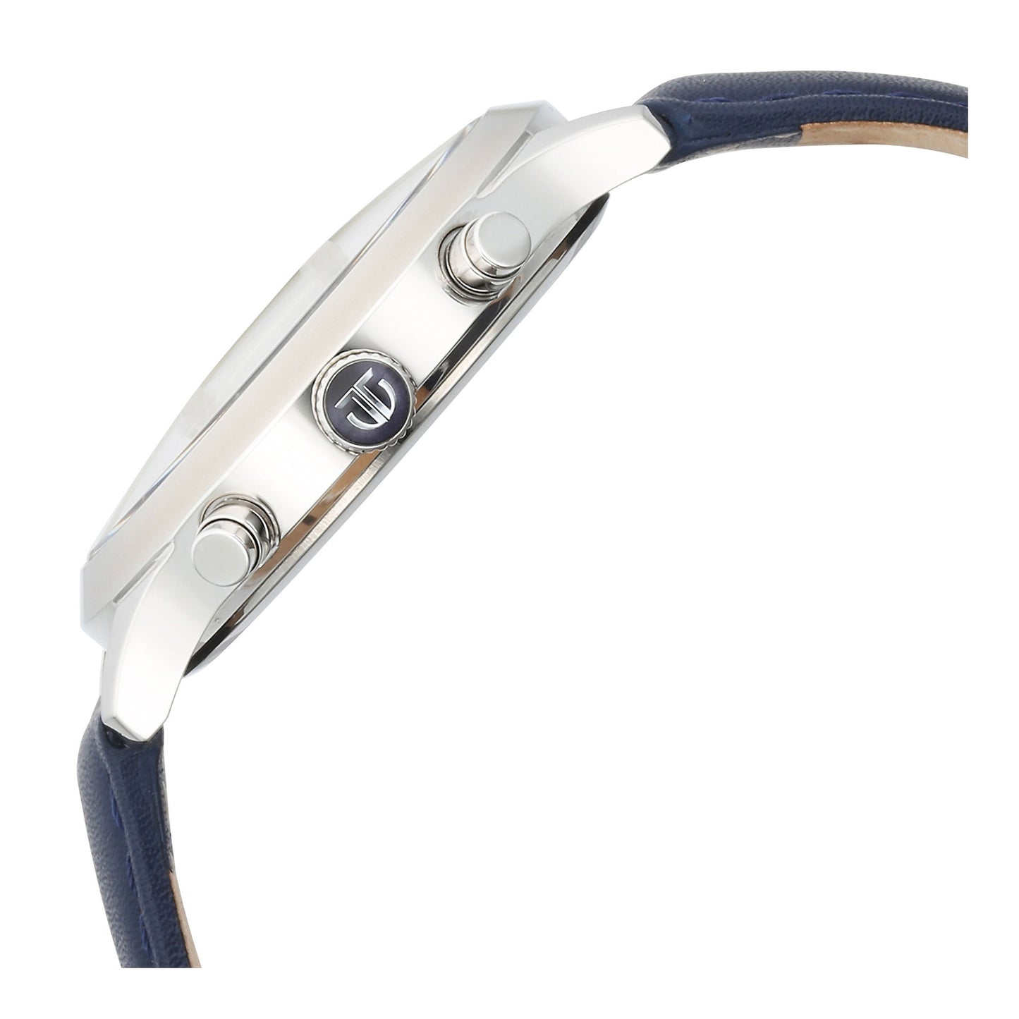 Titan Sapphire Multifunction Quartz Analog with Day and Date Blue Dial Leather Strap Watch for Men