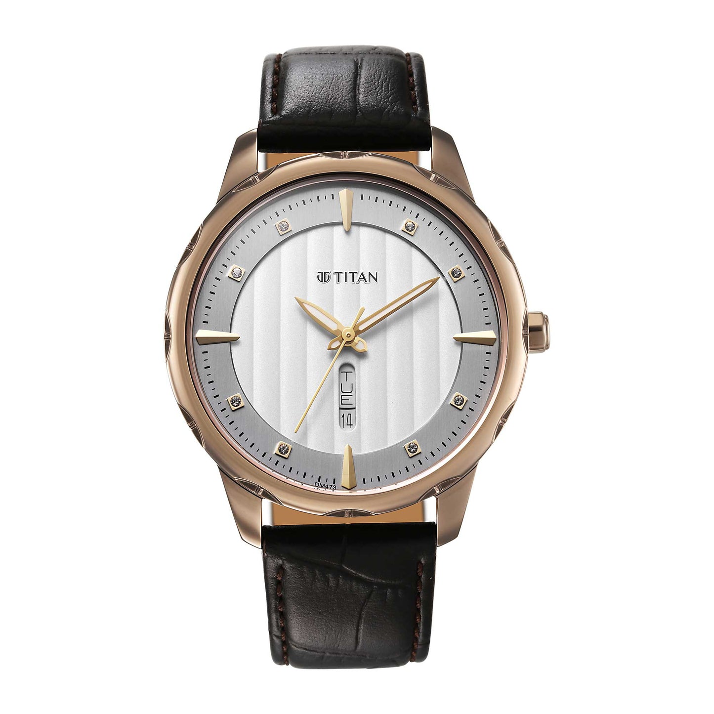 Titan Regalia Opulent White Dial Watch for Men (1875QL01)