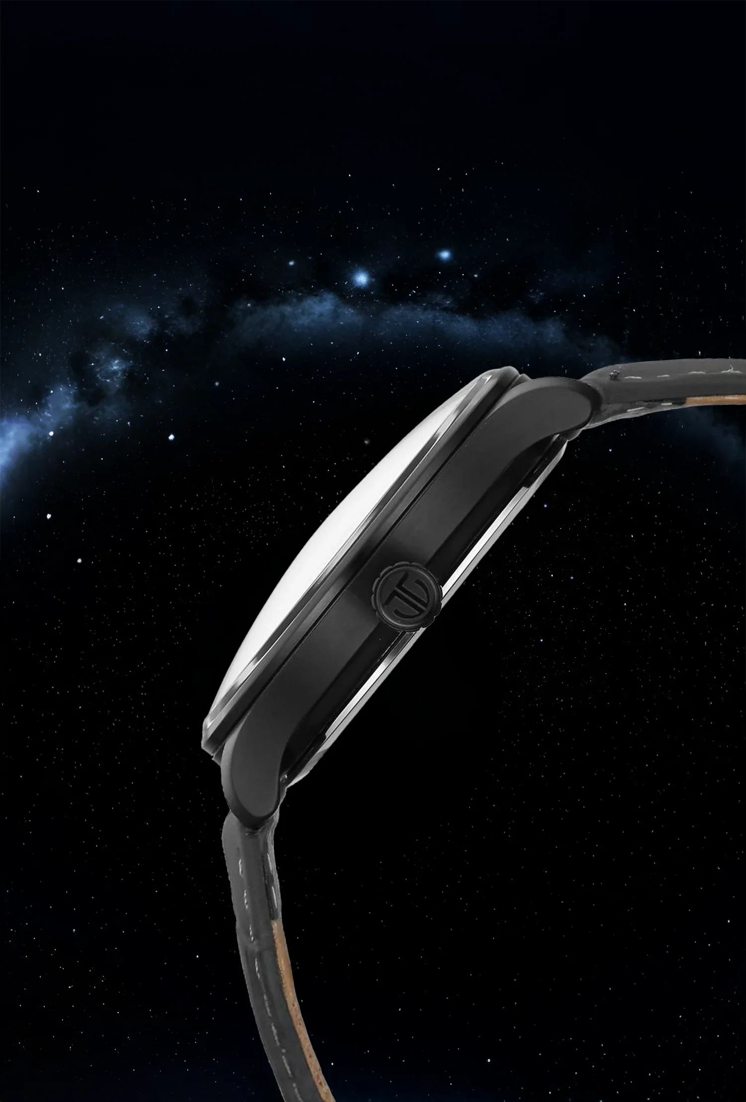 ساعة تيتان ستيلر إيرث ديسك ذات مينا رمادي