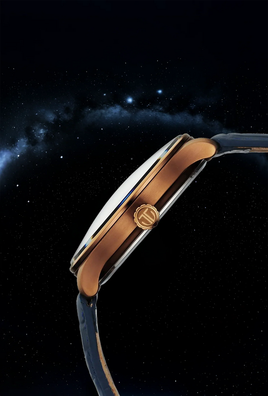 ساعة تيتان ستيلر إيرث ديسك ذات المينا الزرقاء