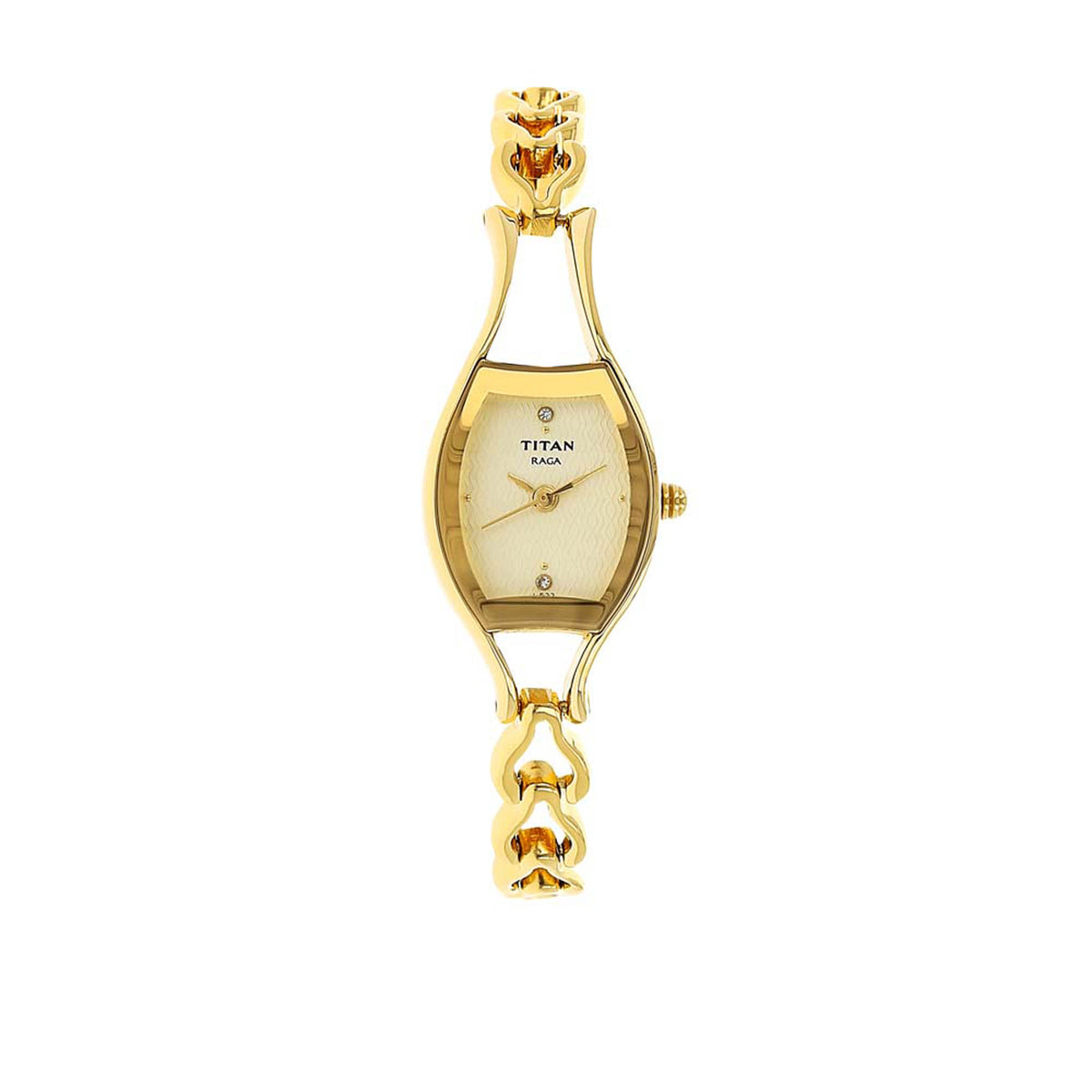 Titan Raga Champagne Dial Alog Watch for Women (2331YM02)