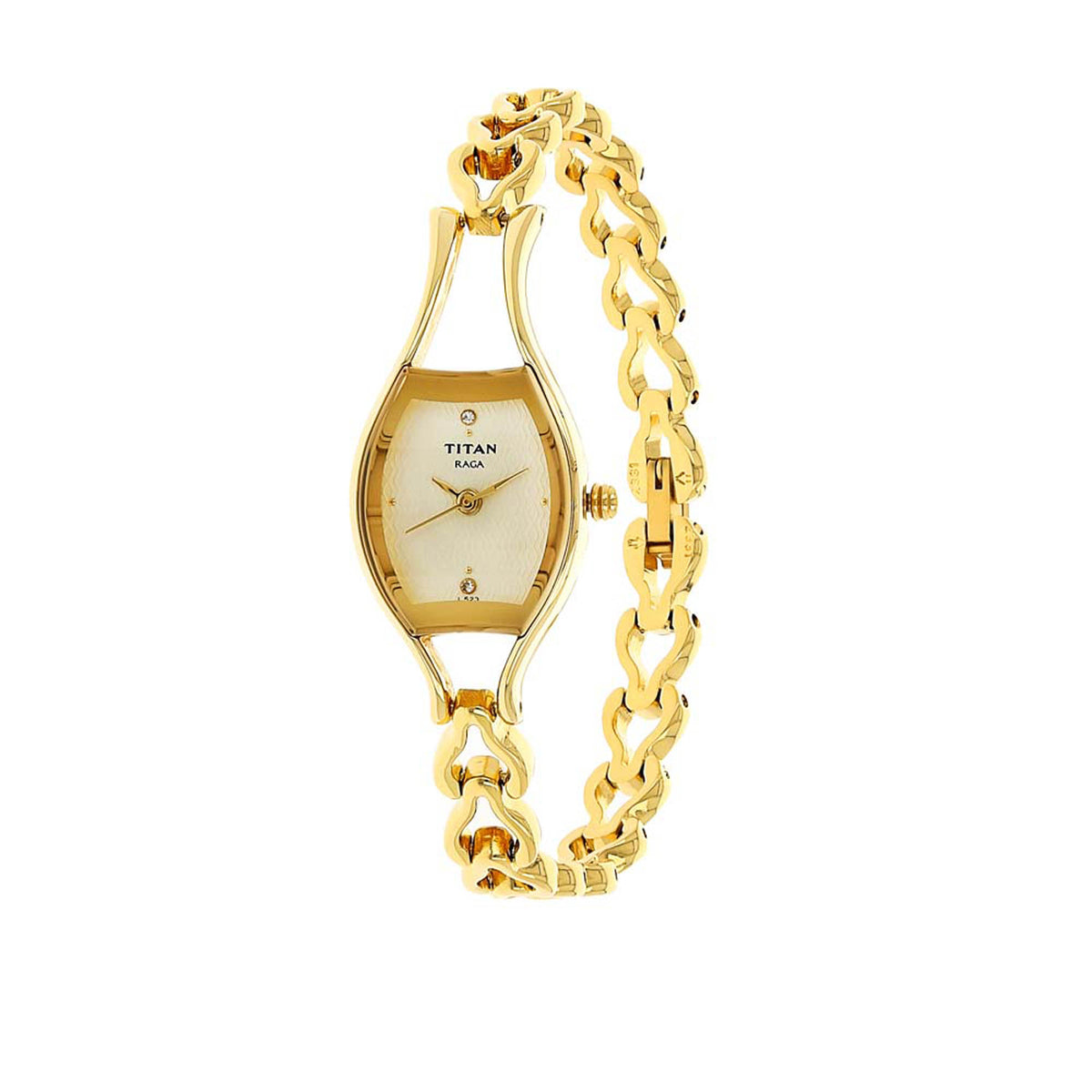 Titan Raga Champagne Dial Alog Watch for Women (2331YM02)