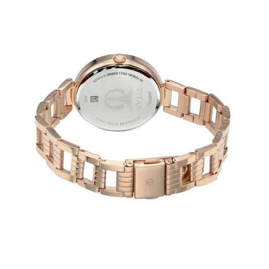 Titan Sparkle Purple Dial Alog Watch for Women (2480WM02)