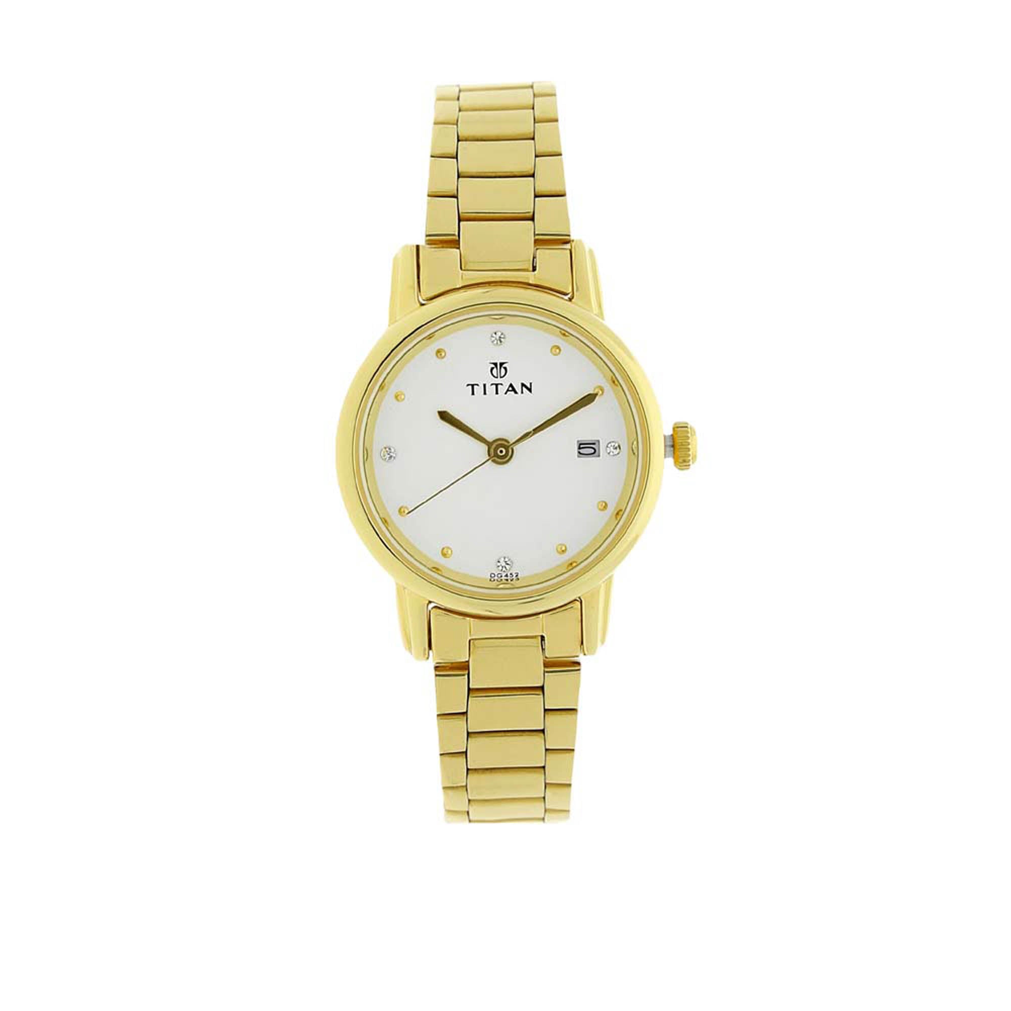 Titan Stainless Steel Strap Watch for Women (2572YM01)