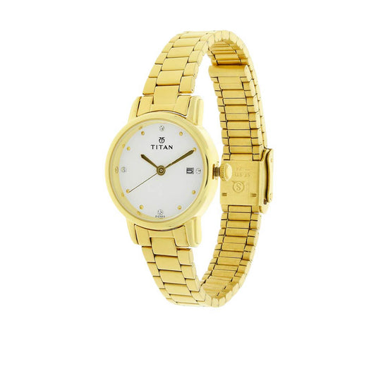 Titan Stainless Steel Strap Watch for Women (2572YM01)