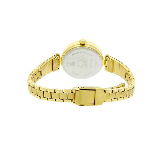 Titan Karishma Champagne Dial Alog Watch for Women (2574YM01)