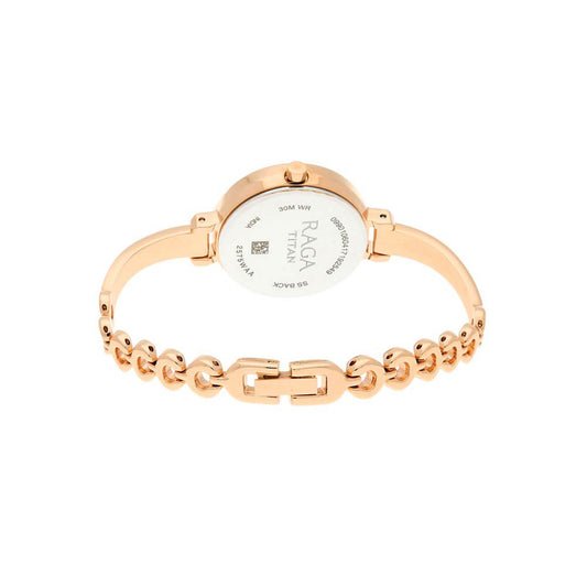 Titan Raga Viva Rose Gold Dial Alog Watch for Women (2575WM01)