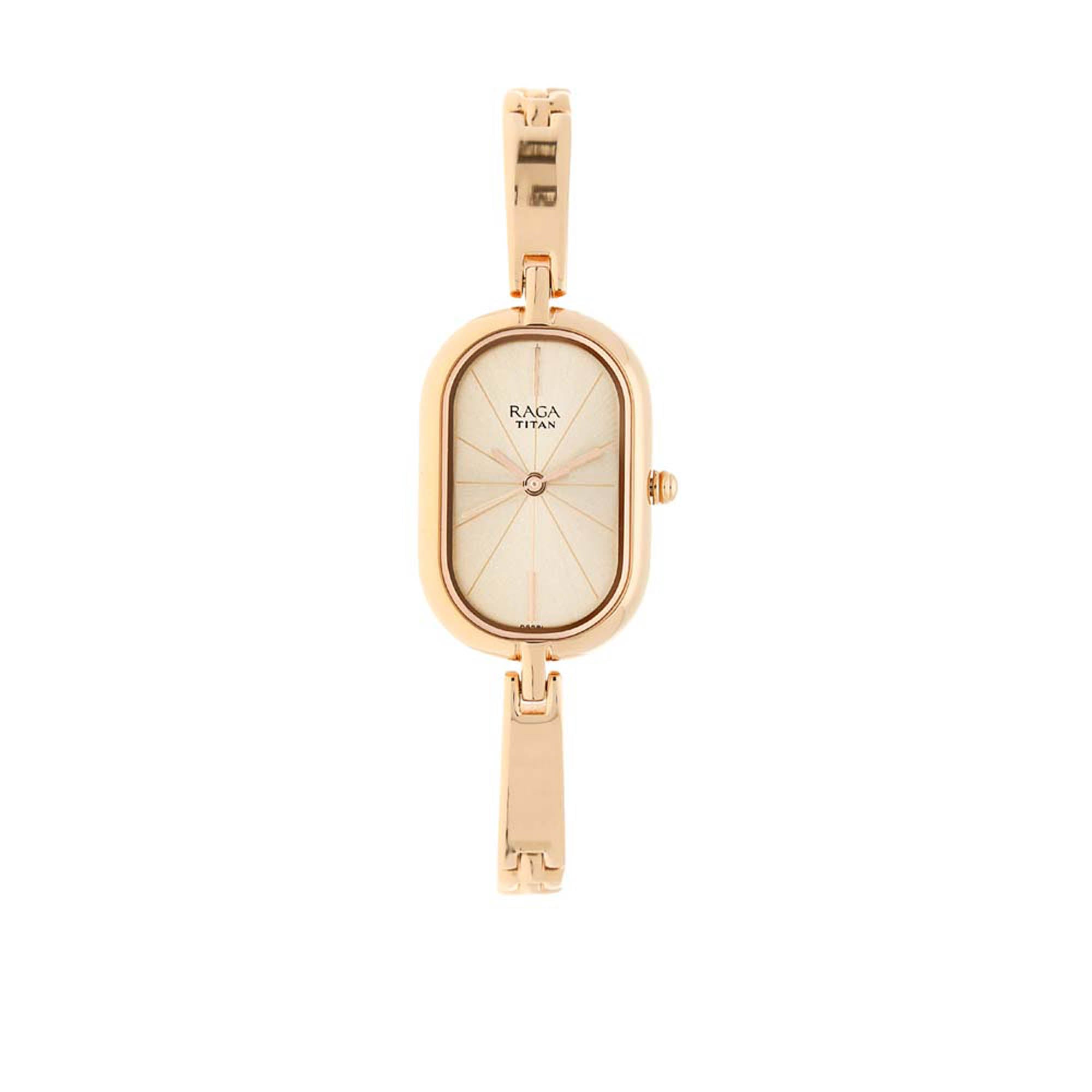 Titan Raga Viva Rose Gold Dial Alog Watch for Women (2577WM01)