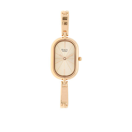 Titan Raga Viva Rose Gold Dial Alog Watch for Women (2577WM01)