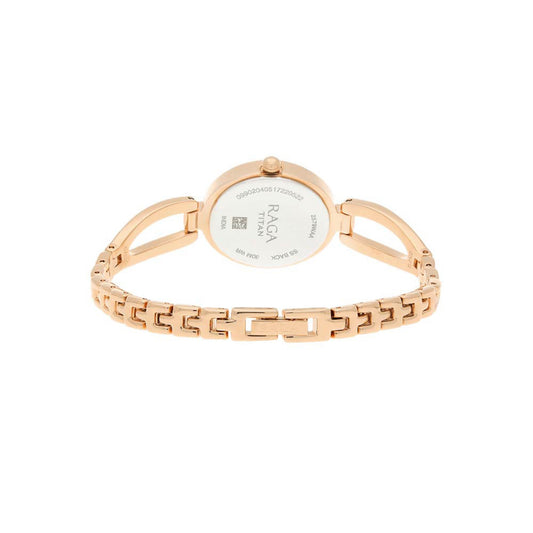 Titan Raga Viva Rose Gold Dial Alog Watch for Women (2579WM01)