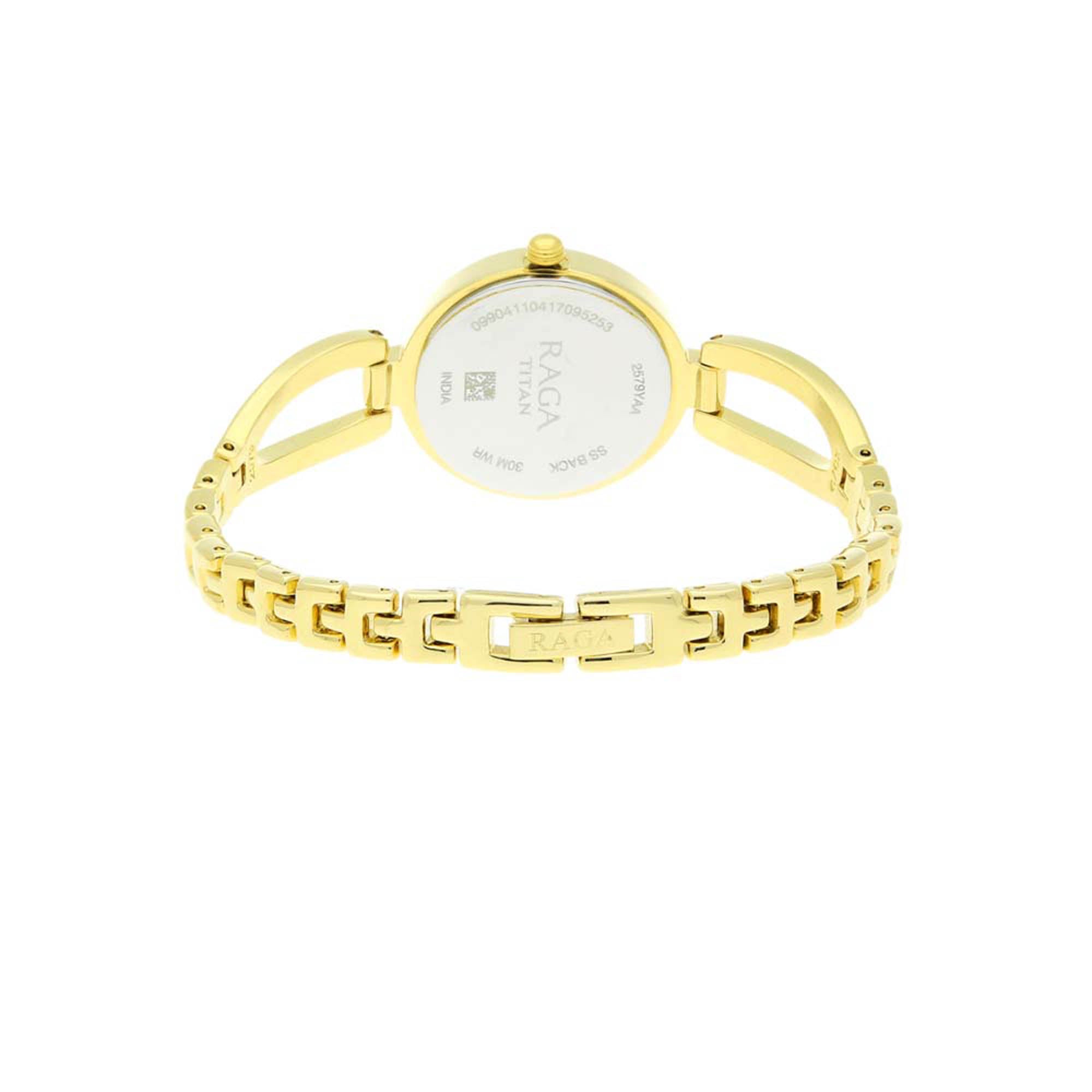 Titan Raga Viva Champange Dial Alog Watch for Women (2579YM01)