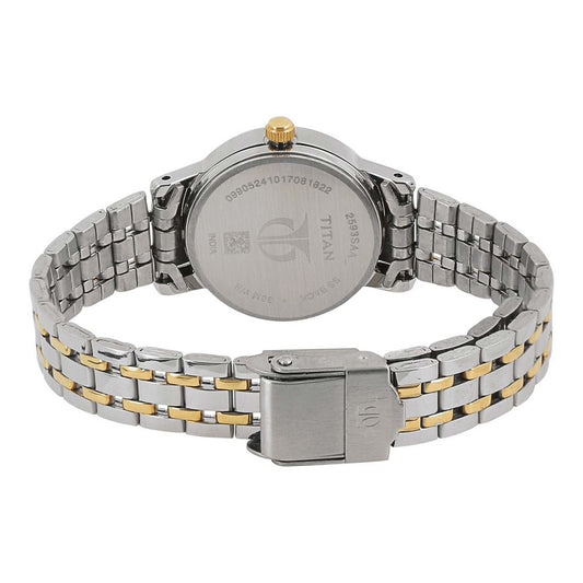 Titan Karishma Champagne Dial Alog Watch for Women (2593BM01)