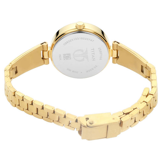 Silver Dial Metal Strap Watch (2598YM02)