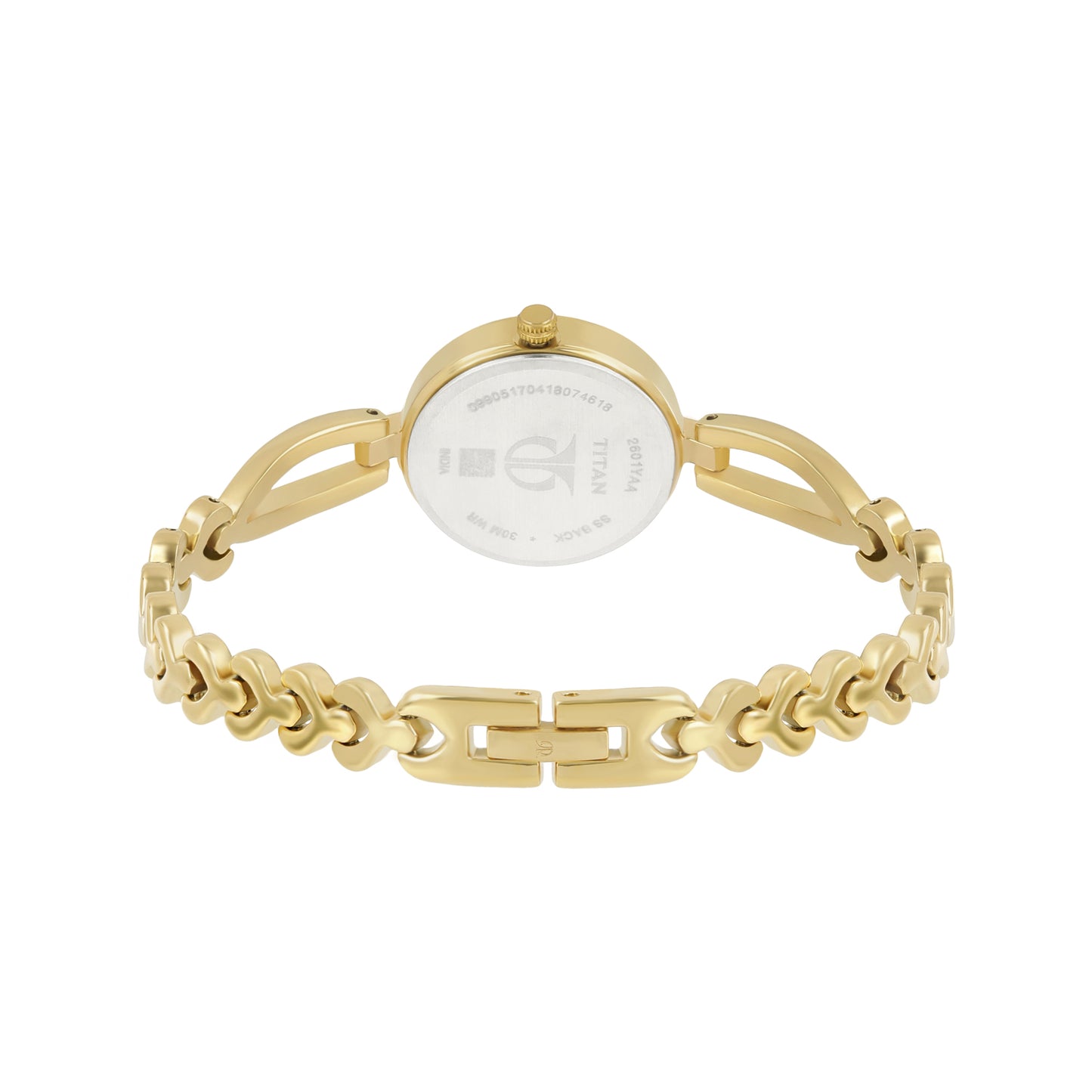 Titan Karishma Champagne Dial Alog Watch for Women (2601YM02)