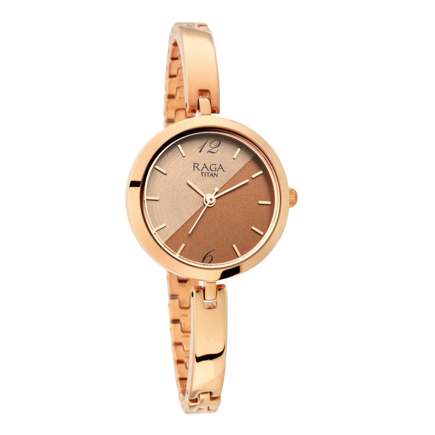 Titan Raga Viva Rose Gold Dial Women Watch With Metal Strap