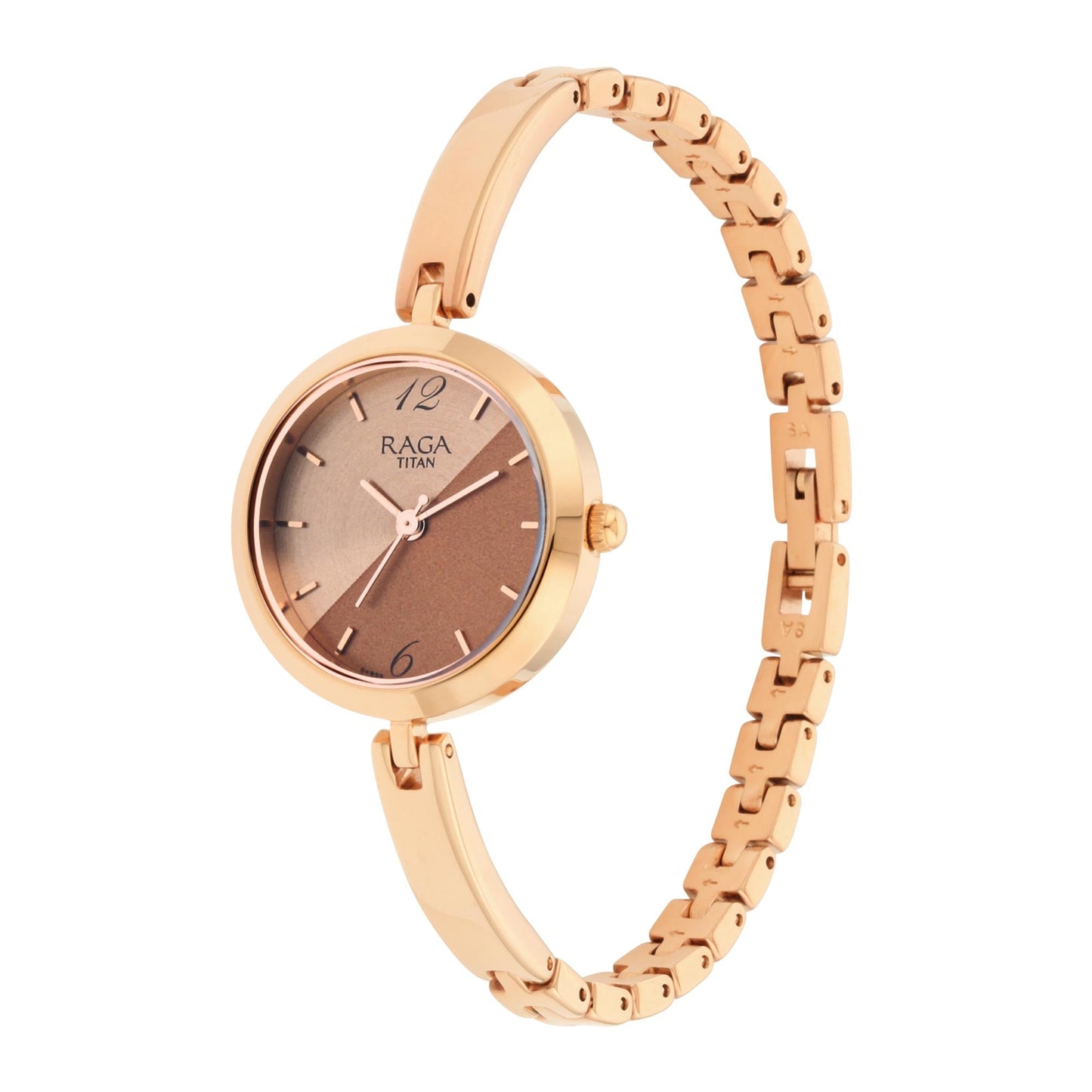 Titan Raga Viva Rose Gold Dial Women Watch With Metal Strap