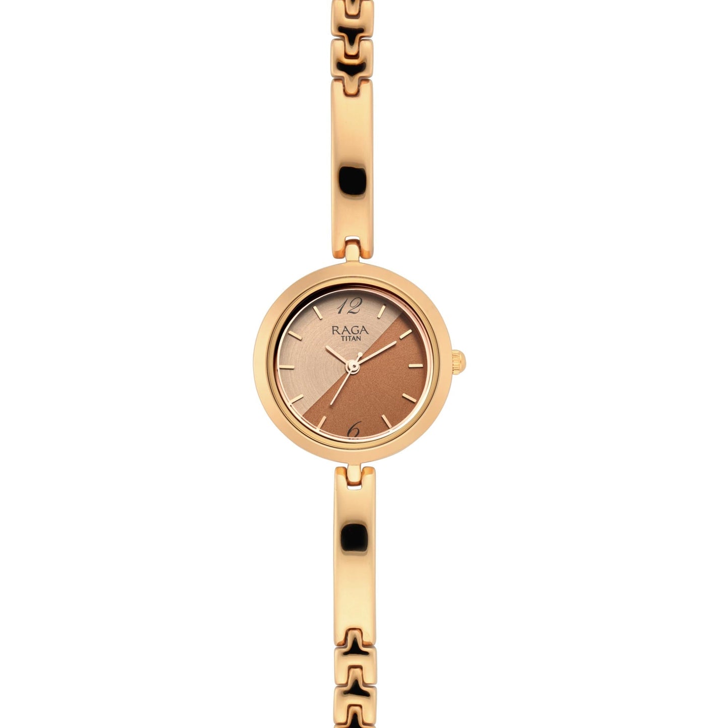 Titan Raga Viva Rose Gold Dial Women Watch With Metal Strap