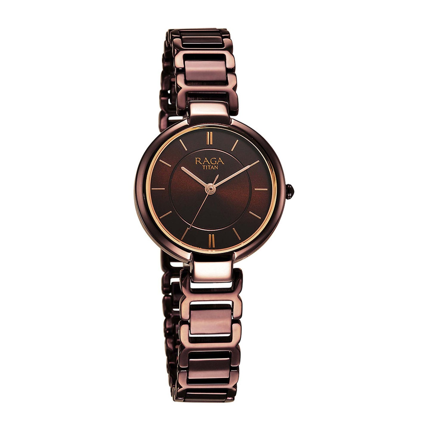 Raga Delight Brown Dial Metals Strap Watch (2608QM02)