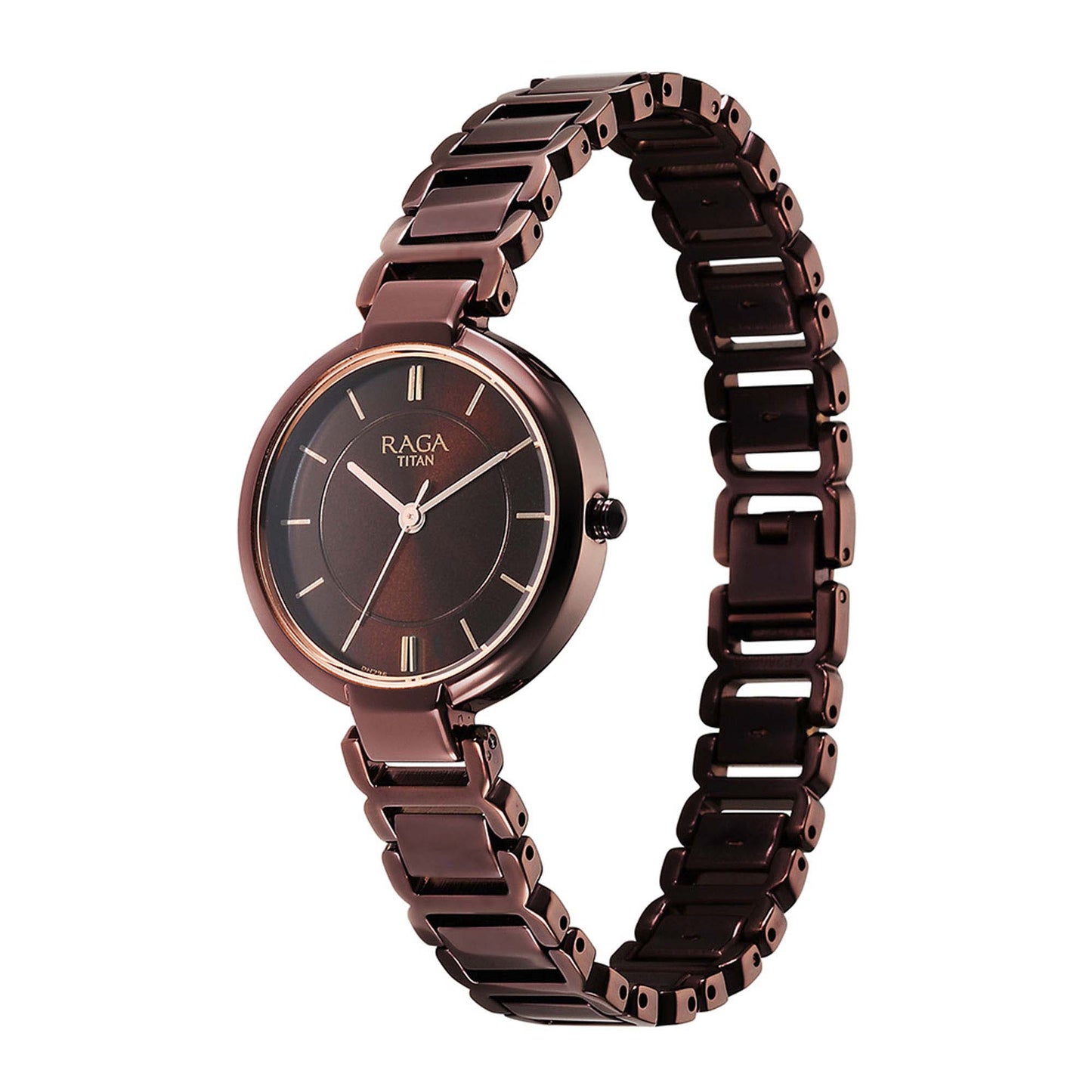 Raga Delight Brown Dial Metals Strap Watch (2608QM02)