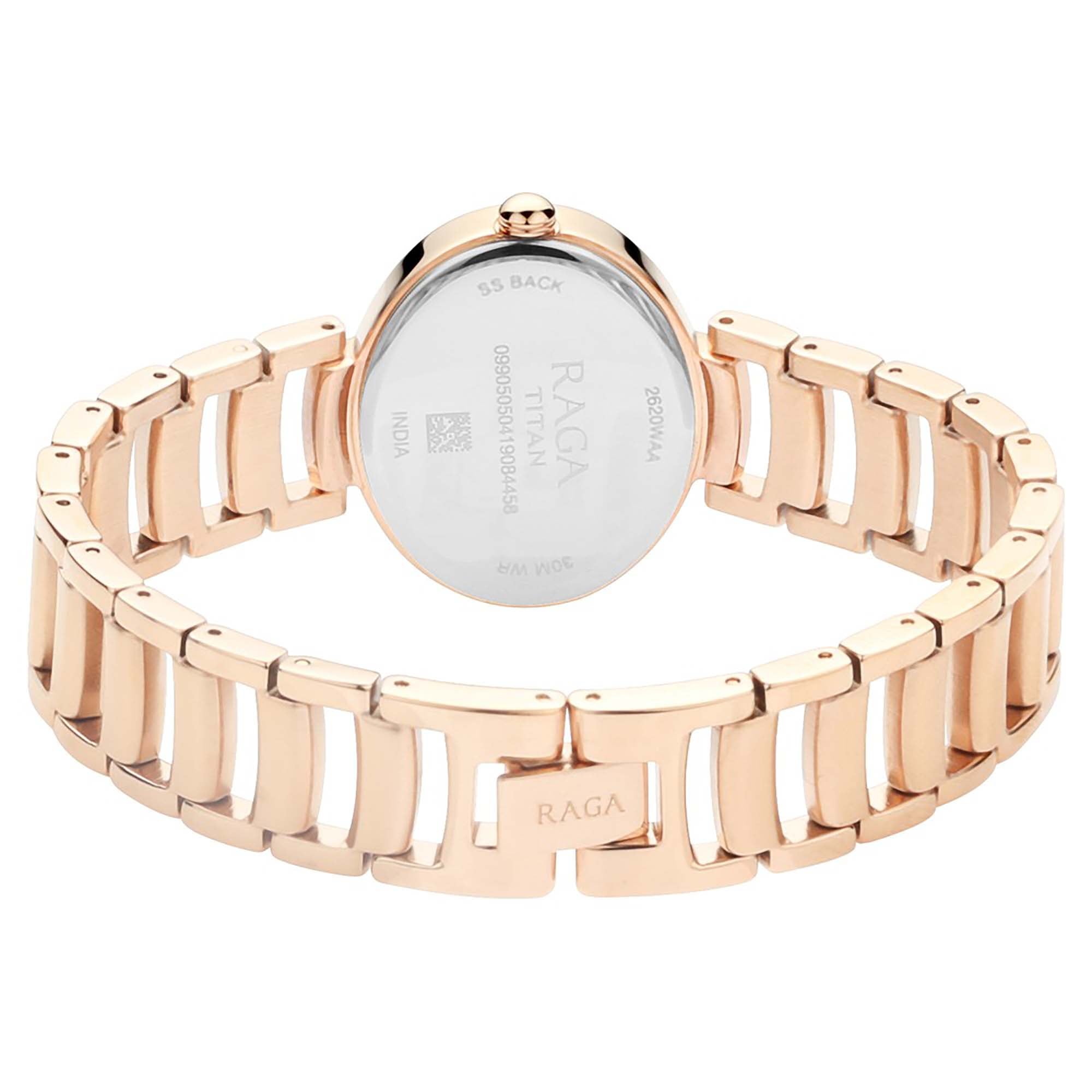 Titan Raga Viva Rose Gold Dial Women Watch With Metal Strap