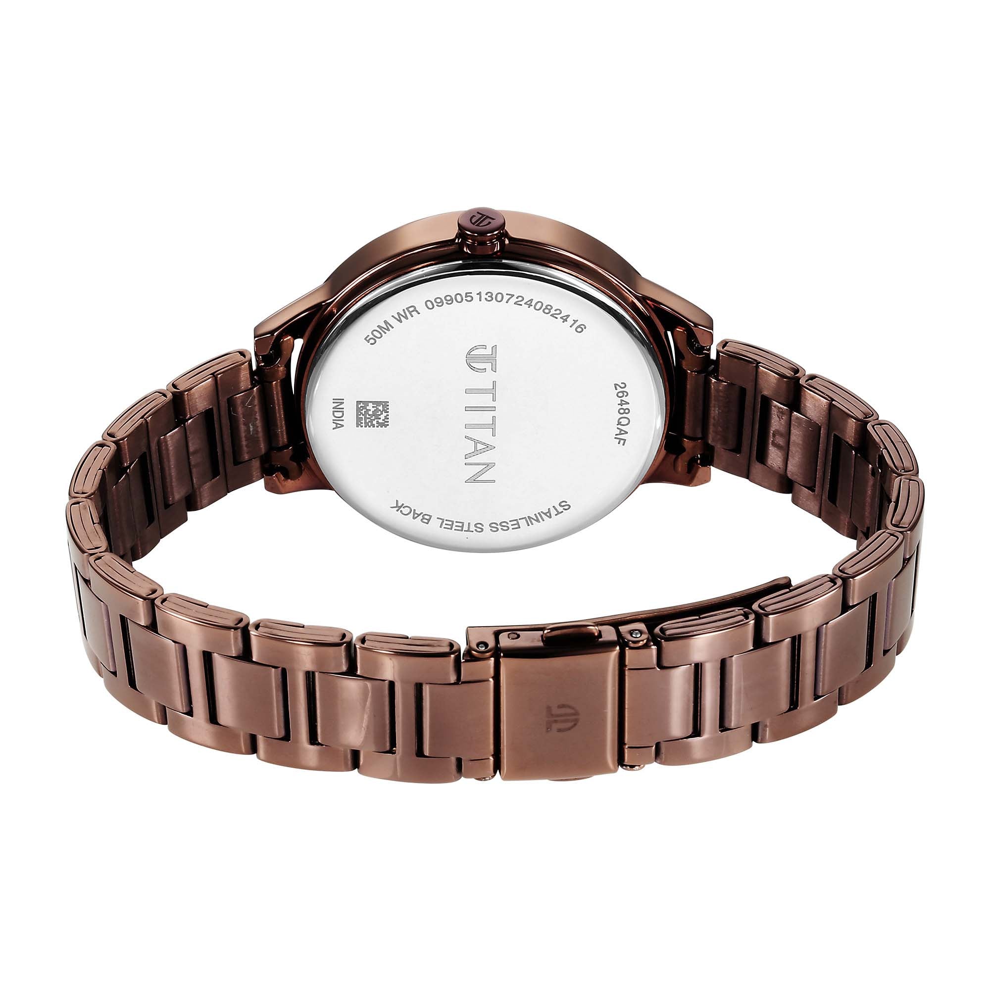 Titan Titan Razzle Dazzle Phase 1 Case Material Stainless Steel ShapeRound Women Watch (2648QM03)