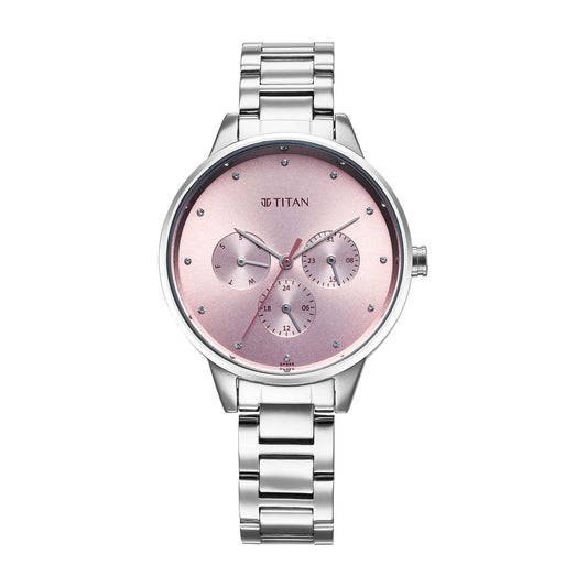 Titan Titan Razzle Dazzle Phase 1 Case Material Stainless Steel ShapeRound Women Watch (2648SM13)