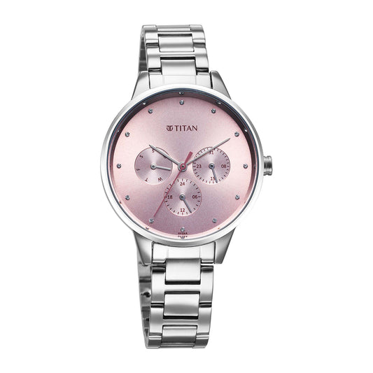 Titan Titan Razzle Dazzle Phase 1 Case Material Stainless Steel ShapeRound Women Watch (2648SM13)