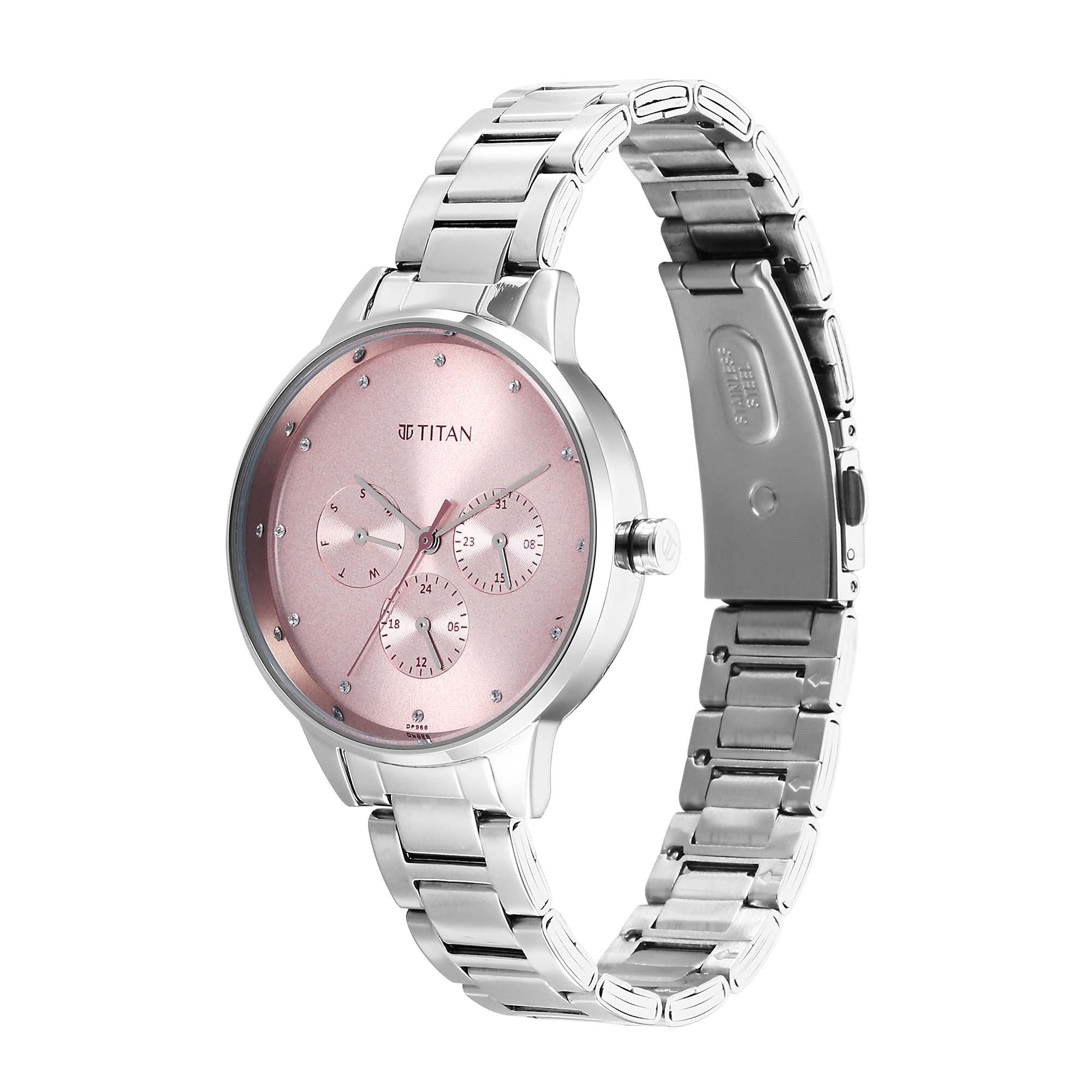 Titan Titan Razzle Dazzle Phase 1 Case Material Stainless Steel ShapeRound Women Watch (2648SM13)