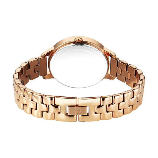 Titan Razzle Dazzle Quartz Analog Rose Gold Dial Stainless Steel Strap Watch For Women