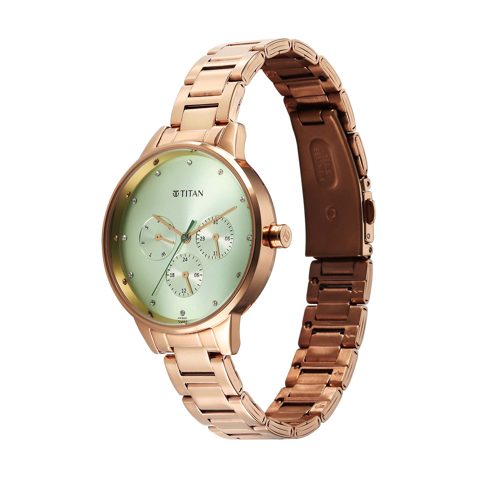 Titan Titan Razzle Dazzle Phase 1 Case Material Stainless Steel ShapeRound Women Watch (2648WM09)