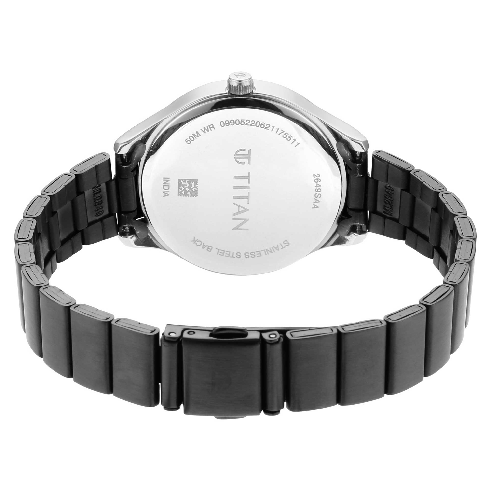 Workwear Silver Dial Grey Stainless Steel Strap Watch (2649KM01)