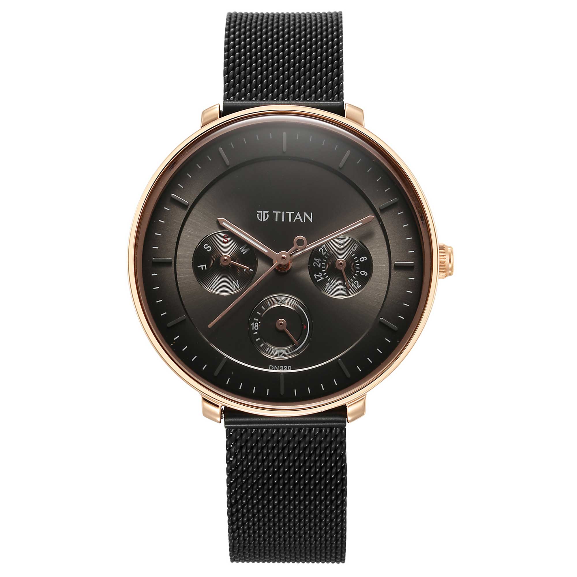 Noir Anthracite Dial Metal Strap Watch (2651KM04)