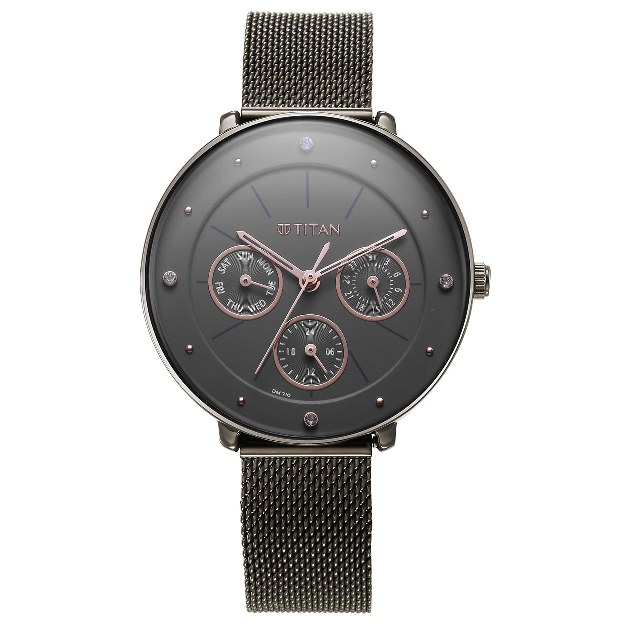 Neo Grey Dial Stainless Steel Strap Watch for Women (2651QM01)